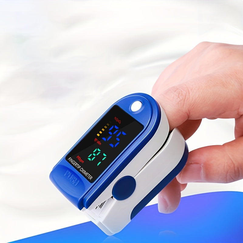 Pulsoximeter til Iltmætning og Puls – Kompakt Ilt- og Pulsmonitor, SpO2 70-100 %, Puls 30-250 bpm, kun 50 g
