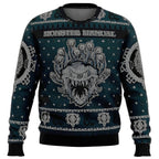 MEELANO Luna | Unisex Julesweater med Motiv - Strikket Juletrøje til Dame & Herre Blå