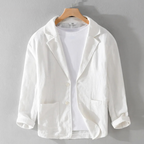 MEELANO Figueral | Herre Stilfuld & Casual Jakke - Klassisk Overgangsjakke & Sommerjakke White