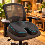 MEELANO Memory Foam Sædehynde til Stol – Ergonomisk Siddepude til Bilsæde, Kontorstol & Fly, 3 Farver