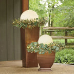 MEELANO Rund Havebelysning – LED Lyskugle til Have & Terrasse med 16 Farver & Fjernbetjening, 12–25 cm – GlowSphere