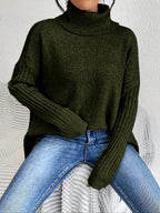 Dôre | Dame Løstsiddende Sweater - Oversized Varm Striktrøje