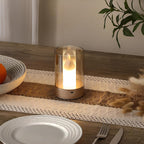 MEELANO Trådløs LED-Stearinlyslampe – Moderne Bordlampe med Stearinlys-look & Gestusstyring, op til 8 Timer Varm Hvid, Flammeløs – LumiCandle