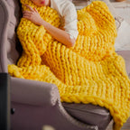 DIY Chunky XL Uldgarn 1000g – Tykt Garn til Armstrikning, Strik Dit Eget Bløde Tæppe & Pude – LuxeWool