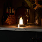 MEELANO Trådløs LED-Stearinlyslampe – Moderne Bordlampe med Stearinlys-look & Gestusstyring, op til 8 Timer Varm Hvid, Flammeløs – LumiCandle