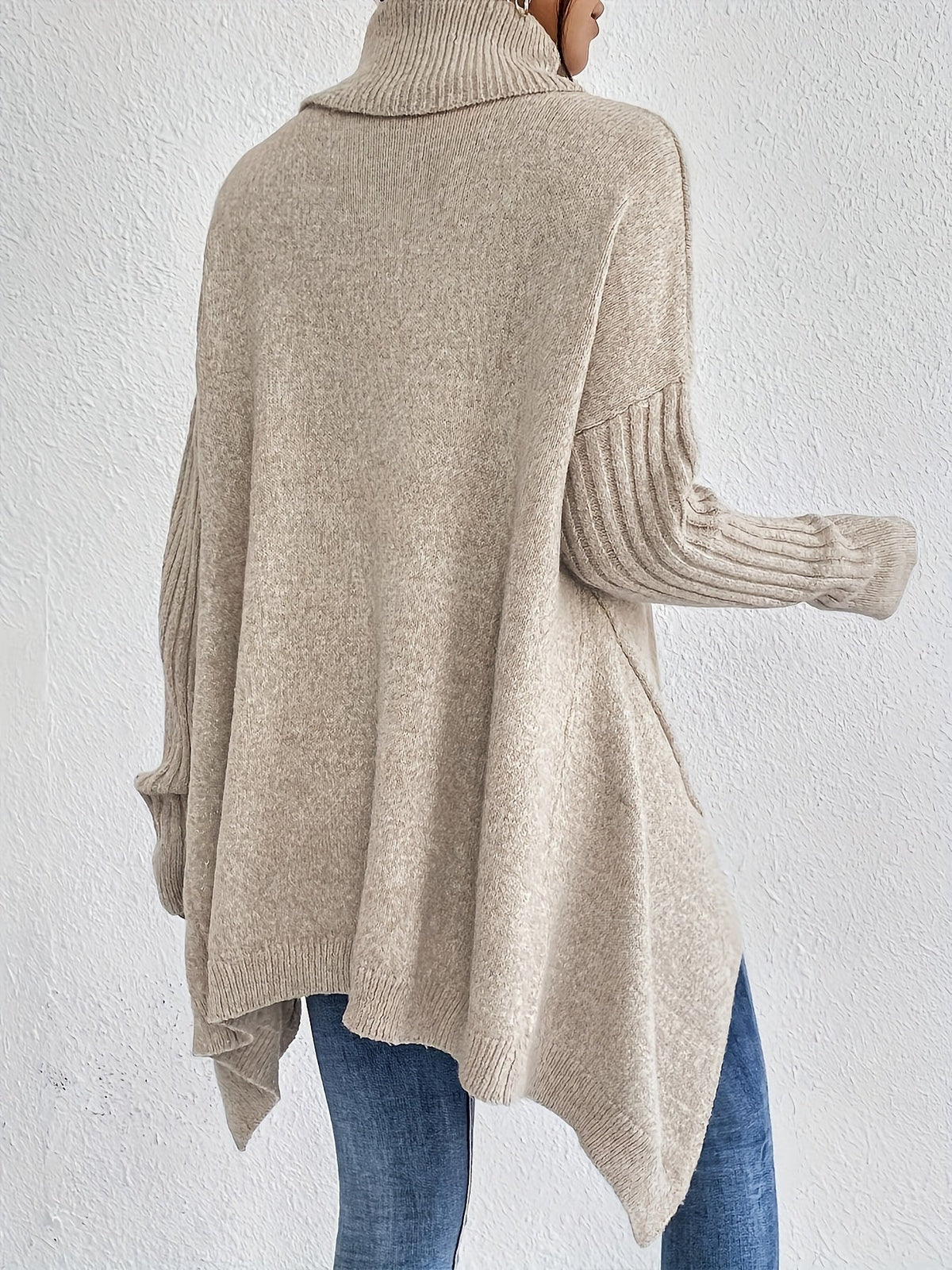 Dôre | Dame Løstsiddende Sweater - Oversized Varm Striktrøje