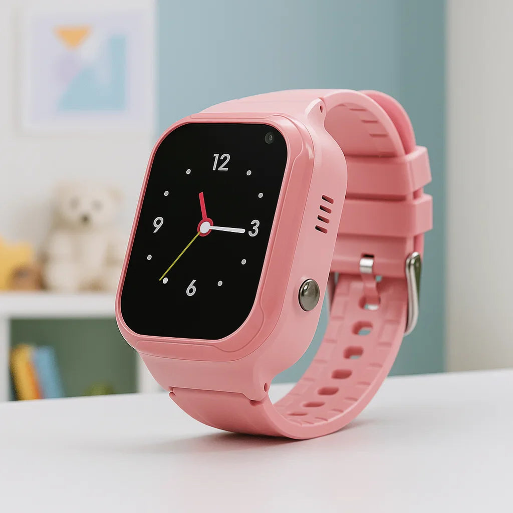 MEELANO Børns GPS Tracker Smartwatch Med Realtids Placering Pink