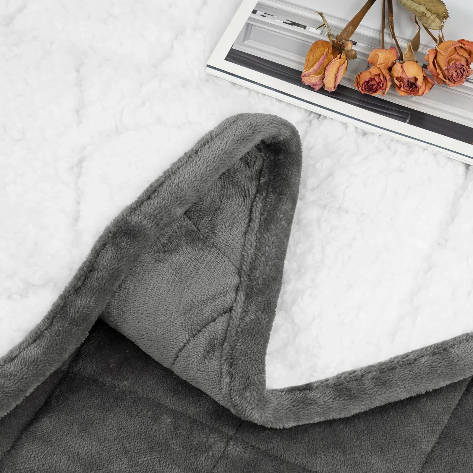MEELANO Beroligende Vægttæppe Til Soveværelset Blød Kram Til Afslapning