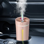 USB-luftfugter med Hvisketyst Drift under 36 dB – Søjleformet Aroma Diffuser til Hjem, Kontor & Bil – Hvid, Sort & Lyserød