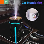 USB-luftfugter med Hvisketyst Drift under 36 dB – Søjleformet Aroma Diffuser til Hjem, Kontor & Bil – Hvid, Sort & Lyserød