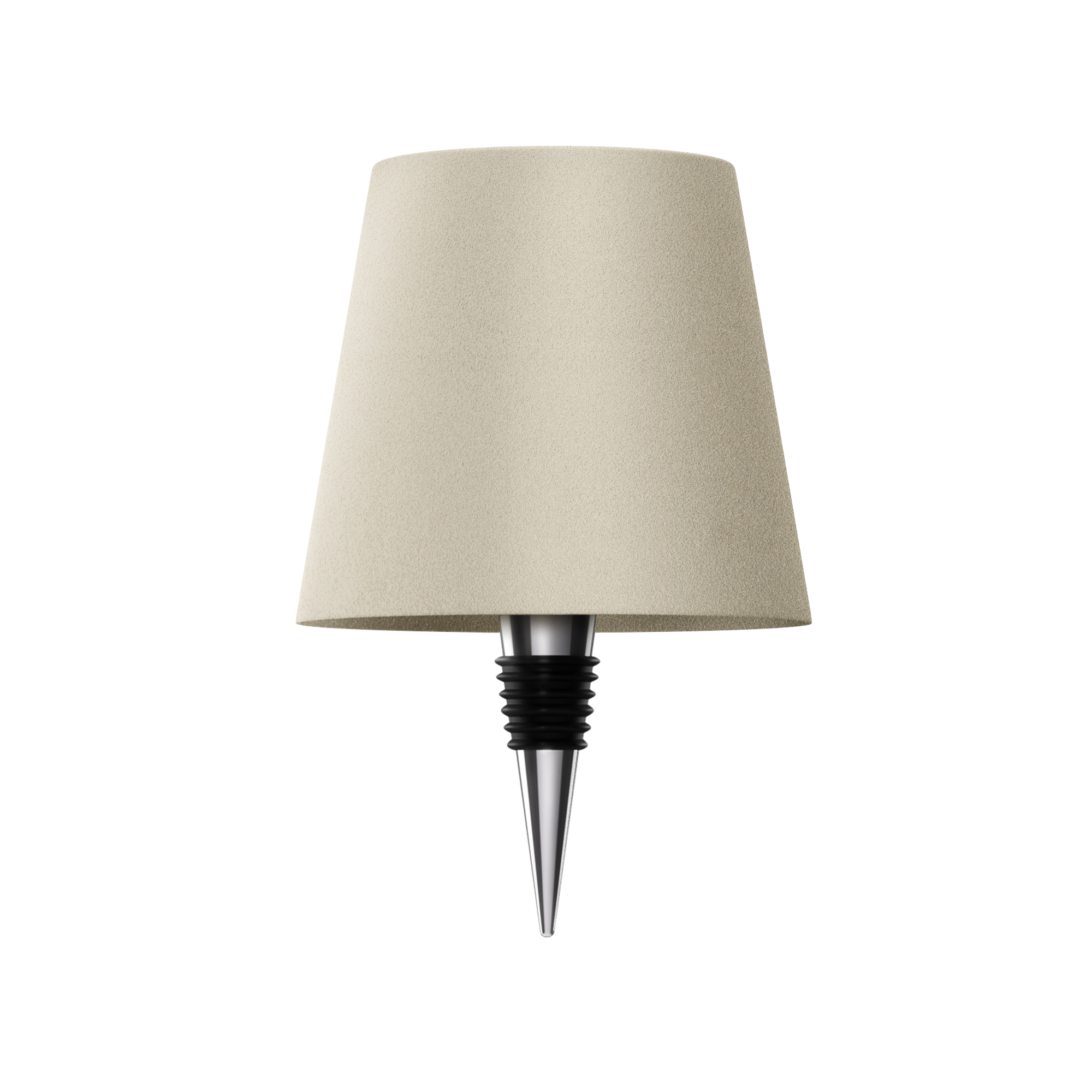 MEELANO ARIA trådløs flaskeformet bordlampe – bærbar og stilfuld stemningsbelysning Beige