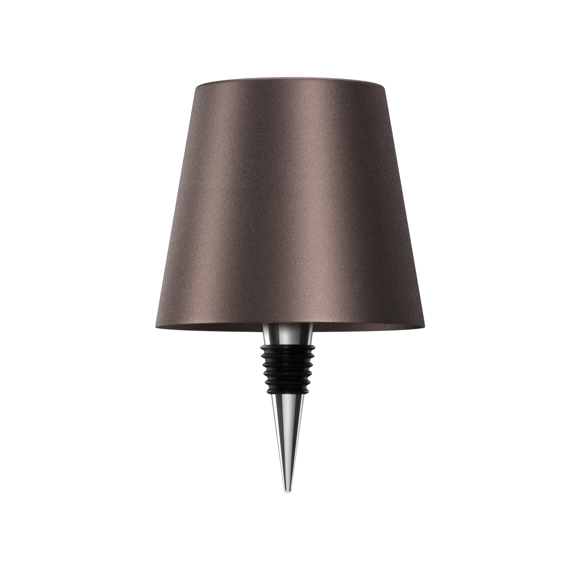 MEELANO ARIA trådløs flaskeformet bordlampe – bærbar og stilfuld stemningsbelysning Brun