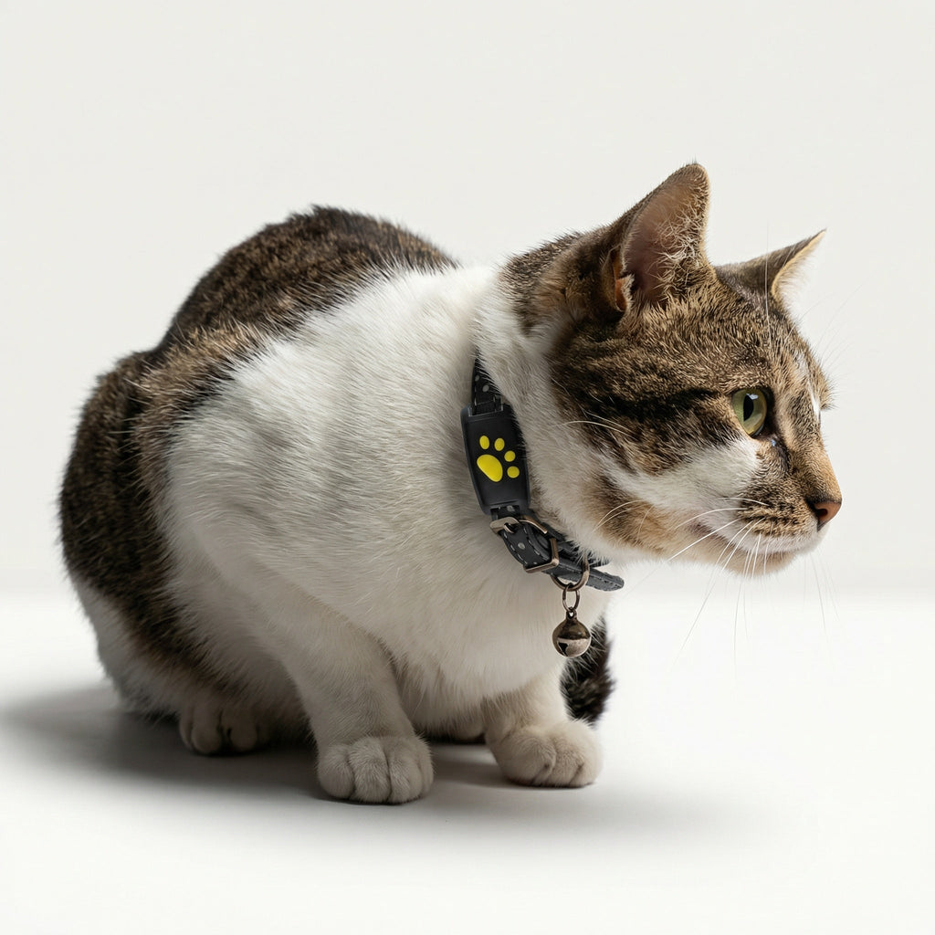 MEELANO GPS-tracker til Hunde og Katte – Let Kæledyrstracker til Alle Halsbånd, Lokalisering via App, Lang Batteritid