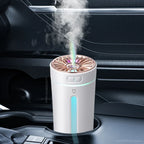 USB-luftfugter med Hvisketyst Drift under 36 dB – Søjleformet Aroma Diffuser til Hjem, Kontor & Bil – Hvid, Sort & Lyserød
