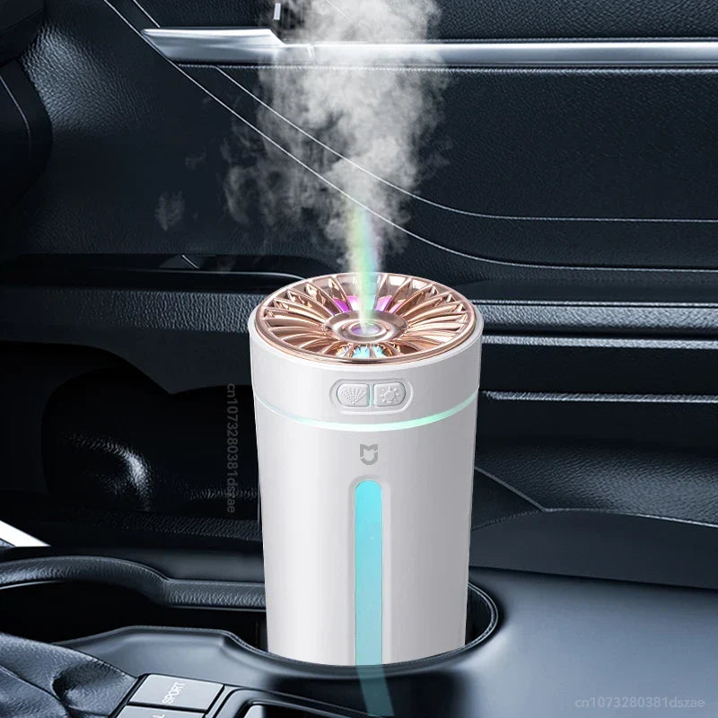 USB-luftfugter med Hvisketyst Drift under 36 dB – Søjleformet Aroma Diffuser til Hjem, Kontor & Bil – Hvid, Sort & Lyserød