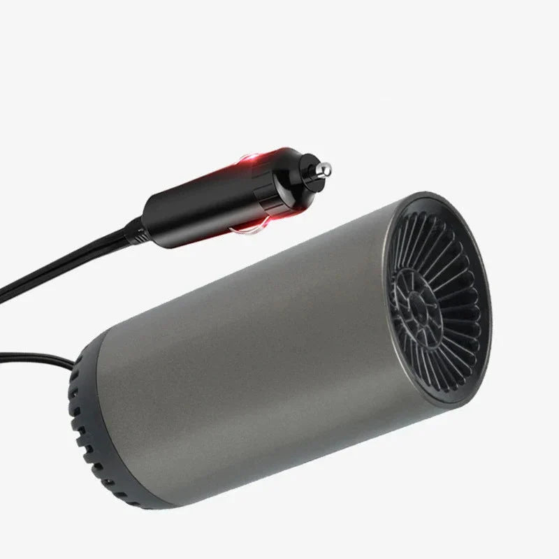 MEELANO Bærbar Bilvarmer og Afrimer – 12V Varmeblæser til Bilen mod Dug & Is på Forruden, med Beslag – FrostClear Kun Bilvarmer