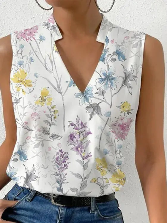 MEELANO Thara | Bluse til kvinder blomster 2