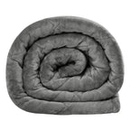 MEELANO Beroligende Vægttæppe Til Soveværelset Blød Kram Til Afslapning Grå