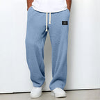 MEELANO Hommes | Afslappede Bukser til Mænd med Løs Pasform og Elastisk Talje Lyseblå