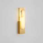 MEELANO Agatha kunstig alabaster LED-væglampe