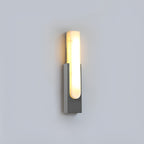 MEELANO Agatha kunstig alabaster LED-væglampe