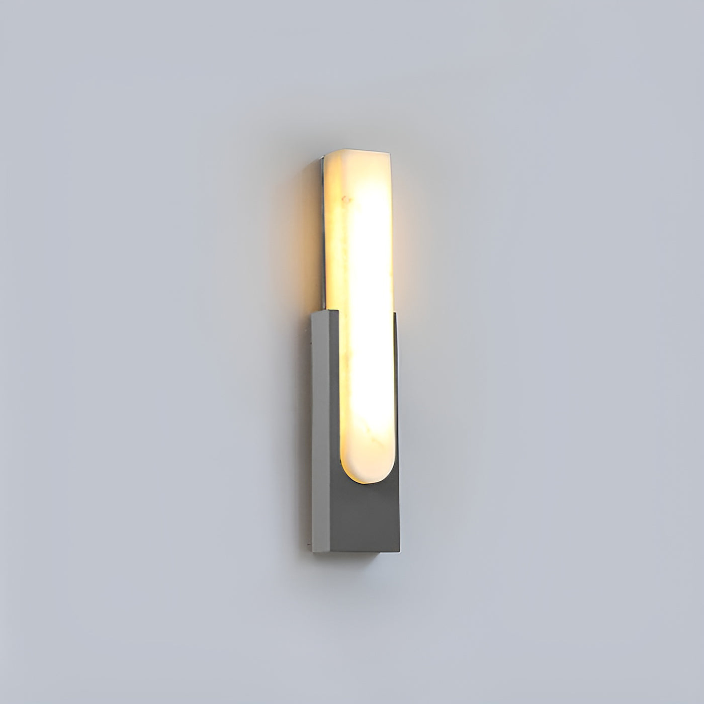 MEELANO Agatha kunstig alabaster LED-væglampe