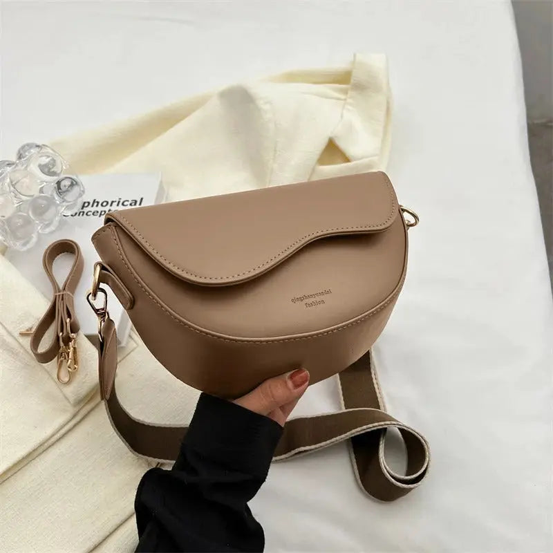 MEELANO Zahara | Dame Skuldertaske – Luksuriøs Finish, Eksklusiv Kvalitet & Tidløs Elegance khaki