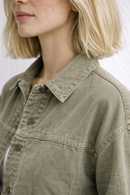 MEELANO Aureliuz Dame Denimjakke – Klassisk Cowboyjakke & Blå Denim