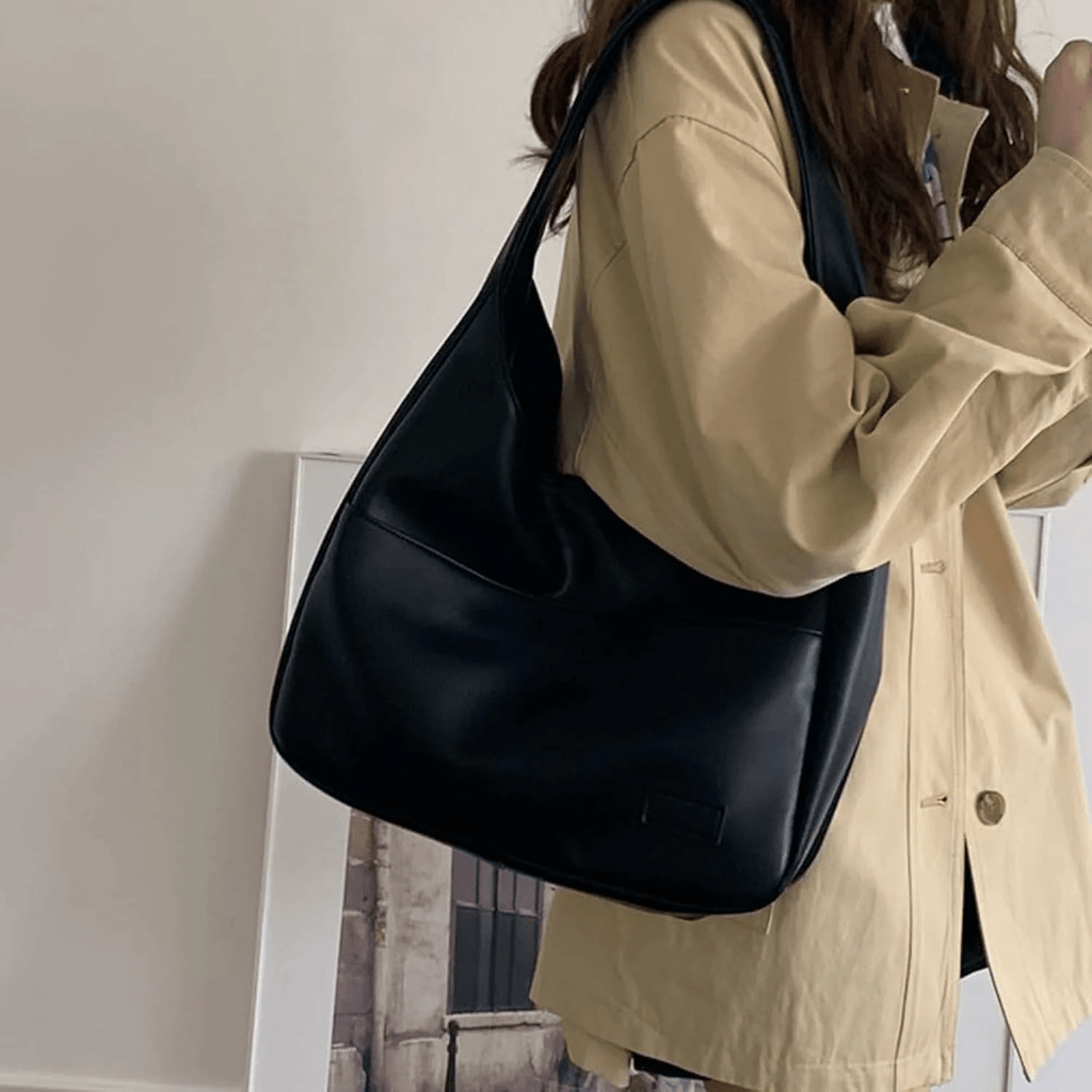 MEELANO Vena | Dame Skuldertaske – Rummeligt Design, Premium Læder & Tidløs Elegance
