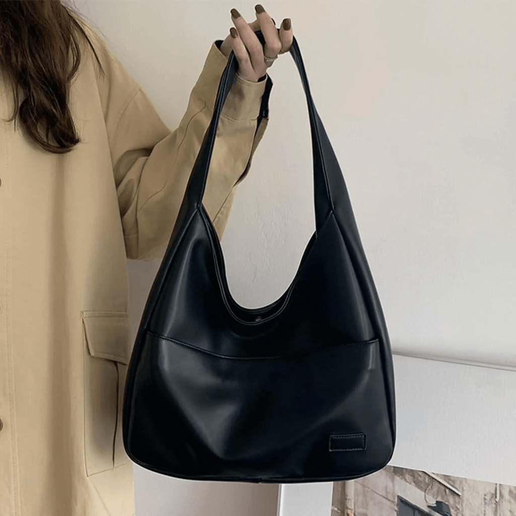 MEELANO Vena | Dame Skuldertaske – Rummeligt Design, Premium Læder & Tidløs Elegance