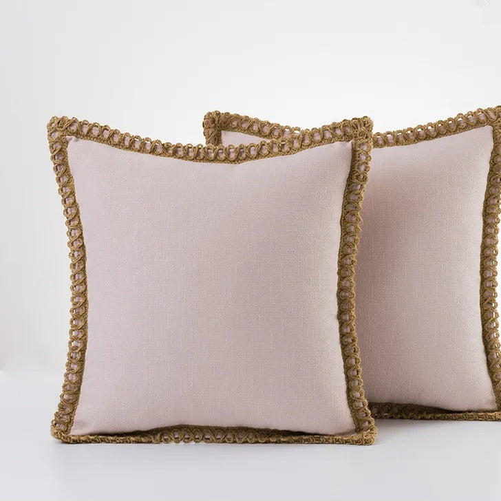 MEELANO Annaly pudebetræk – hyggeligt og stilfuldt design til hjemmet Lyserød