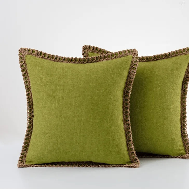 MEELANO Annaly pudebetræk – hyggeligt og stilfuldt design til hjemmet Avocado