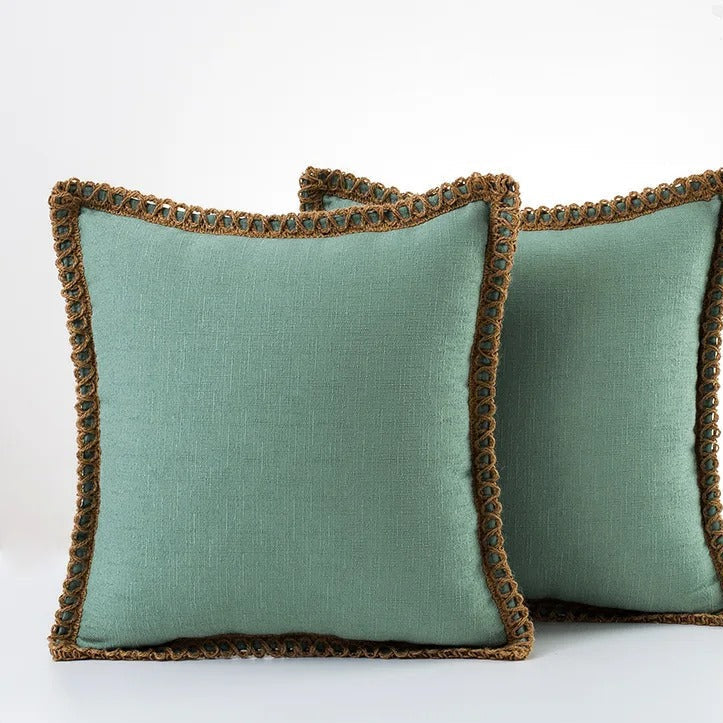 MEELANO Annaly pudebetræk – hyggeligt og stilfuldt design til hjemmet Grøn