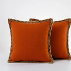 MEELANO Annaly pudebetræk – hyggeligt og stilfuldt design til hjemmet Orange