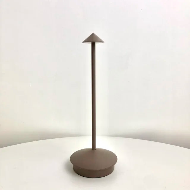 MEELANO Berøringslampe Trådløs Bordlampe Med Stemningslys Til Stue Brun