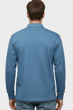 MEELANO Klassisk Langærmet Poloshirt Til Mænd Med Komfort Og Holdbarhed