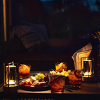 MEELANO Auralight Trådløs Bordlampe – Krystalglas, Touch Dæmper & Vandtæt Design