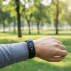 MEELANO Smart Fitnessarmbånd med Pulsmåler – Aktivitetsmåler med Opkalds- & Beskednotifikationer, IP67, 10 Dages Standby, 3 Farver
