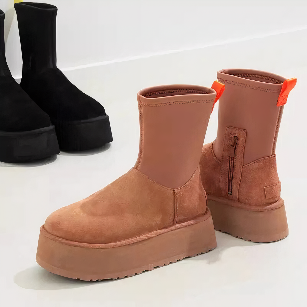 Solis | Damestøvler med Sidelynlås - Klassiske Læderstøvler  Eksempel