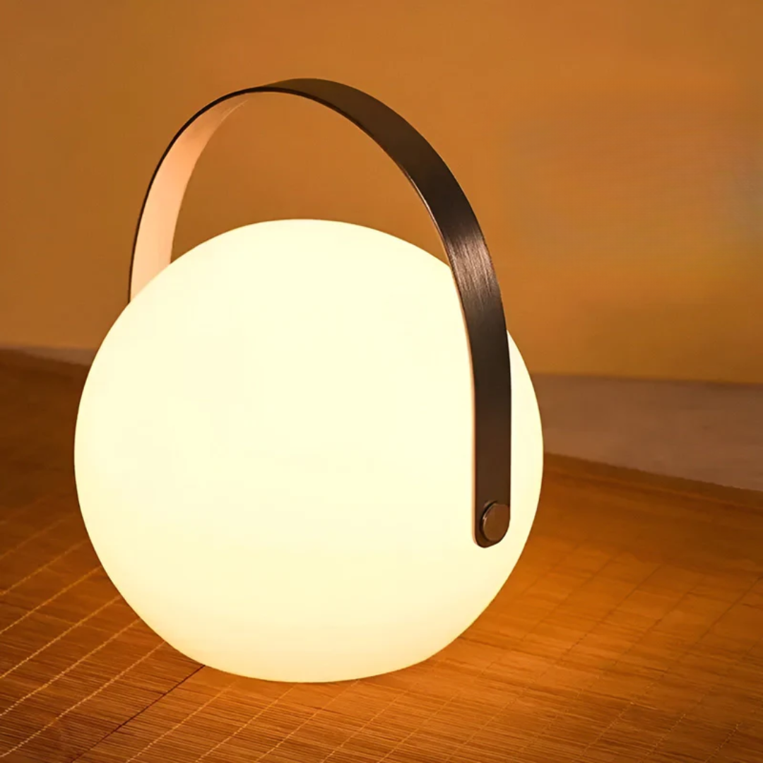 MEELANO Bærbar Vandtæt Trådløs Bordlampe Til Indendørs Og Udendørs Brug Med Fleksibel Placering Og Stilrent Moderne Design B