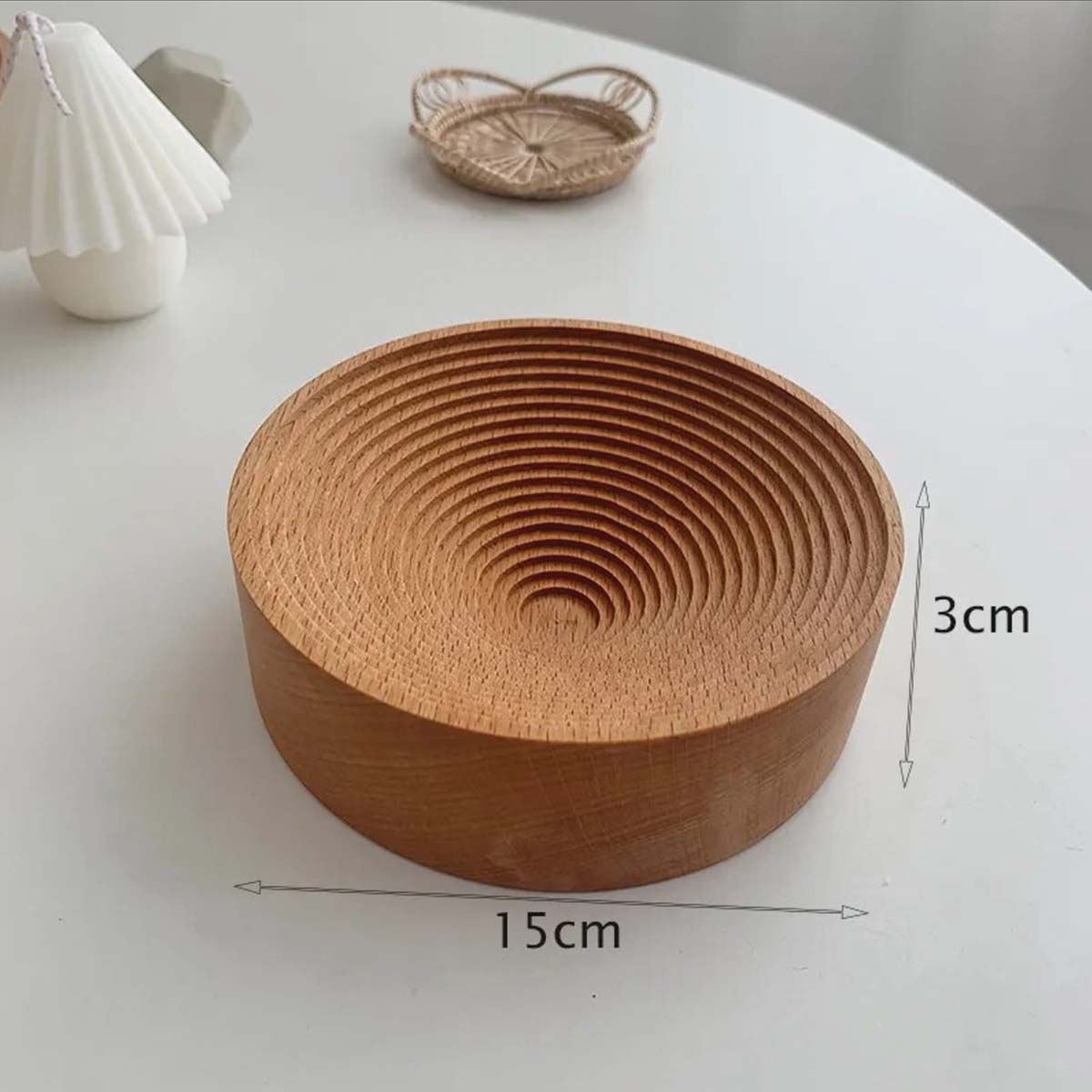 MEELANO Bæredygtig Træ Serveringsbakke 40 cm x 30 cm Træ Stil Tre