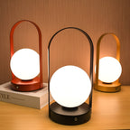 MEELANO Trådløs Bordlampe Med Lang Batteritid Til Hjemmet Og Kontor Sort