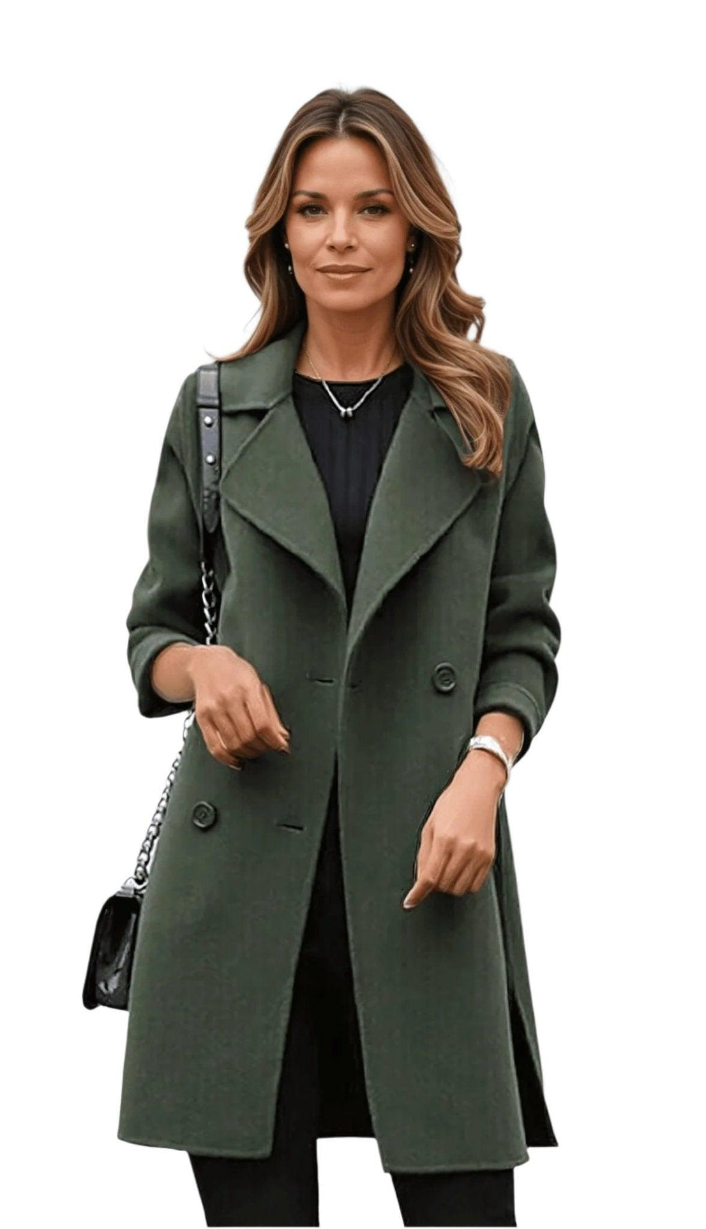 MEELANO Ikonisk Trenchcoat Til Tidløs Stil Og Varme Med Struktur Silhuet For Kvinder