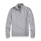 Bellivaro | Herre Old Money Half-Zip Trøje | Klassisk Langærmet 0