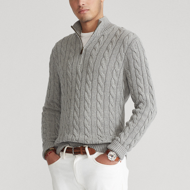 Bellivaro | Herre Old Money Half-Zip Trøje | Klassisk Langærmet 1