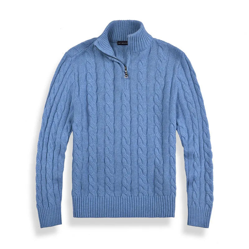 Bellivaro | Herre Old Money Half-Zip Trøje | Klassisk Langærmet 4