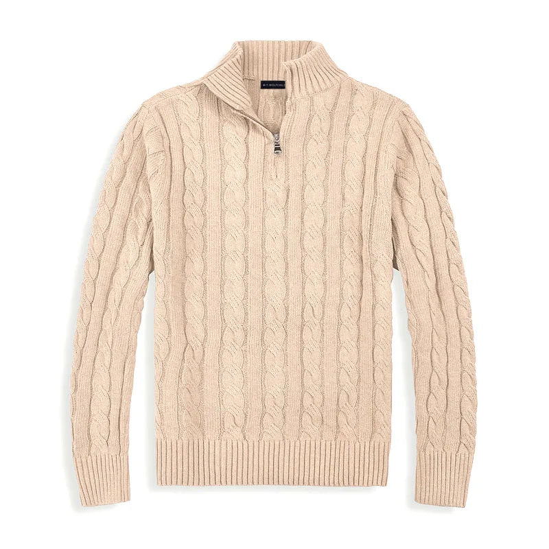 Bellivaro | Herre Old Money Half-Zip Trøje | Klassisk Langærmet 8