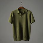 Bellivaro | Strikket Polo T-shirt til Mænd – Åndbar & Stilren Komfort 0