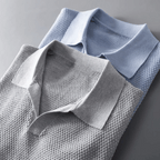 Bellivaro | Strikket Polo T-shirt til Mænd – Åndbar & Stilren Komfort 4