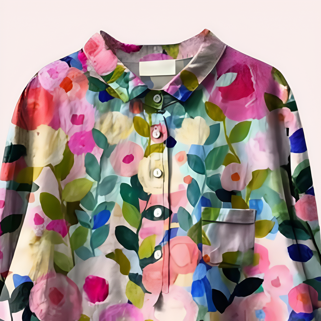 MEELANO Sephira | Damebluse med Blomsterprint